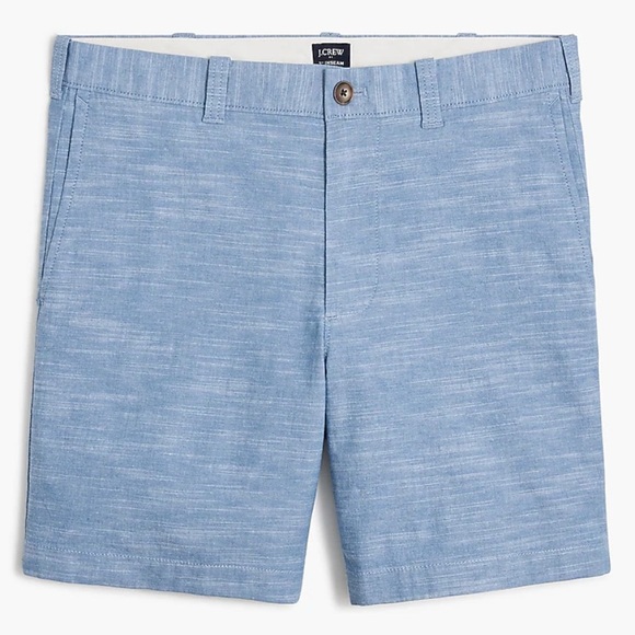 J. Crew Stanton Light Blue Baird mcnutt Linen Men's Shorts 2243 - Picture 1 of 10
